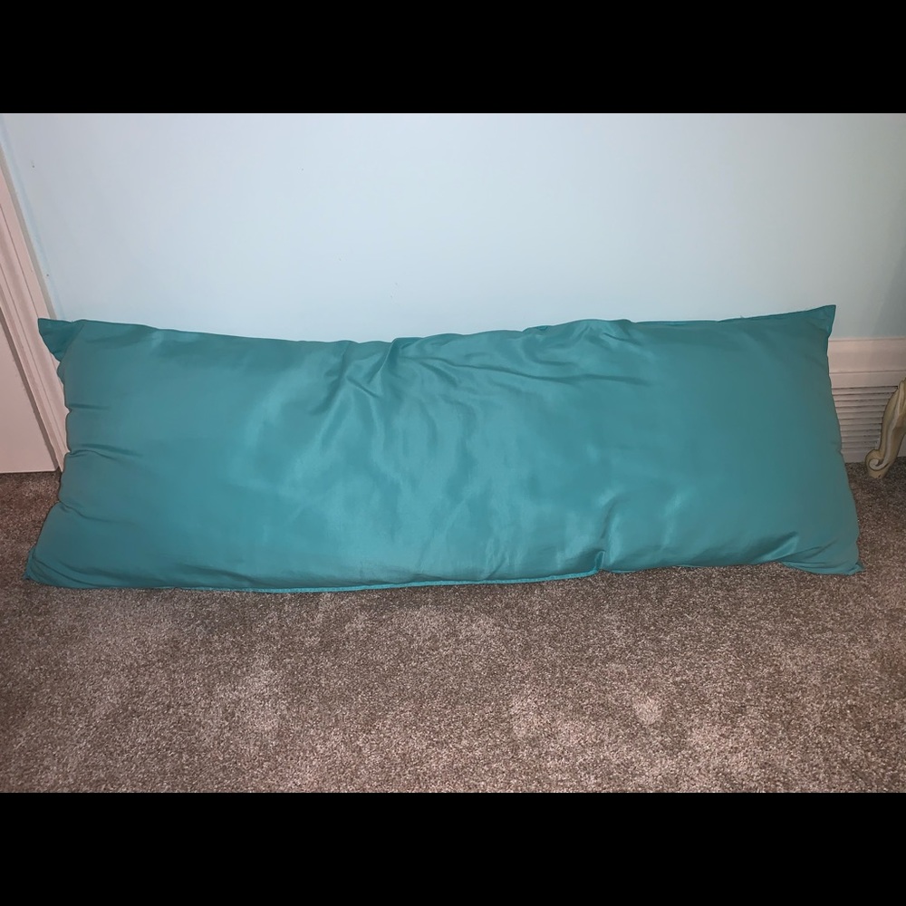Turquoise body pillow
